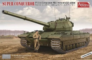 <font color=blue>1/35 British Heavy Tank FV 214 CONQUEROR MK.I Spaced Armor w/Workable Tracks</font>  