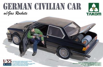 <font color=blue>1/35 German Civilian Car w/ Gas Rockets & Doll Included</font> 