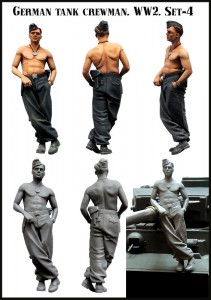 <font color=blue>1/35 German Tank Crewman WW2 set-4 Original 35% Sale</font>