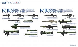 <font color=blue>1/35 Nato Weapon set A Sale</font>