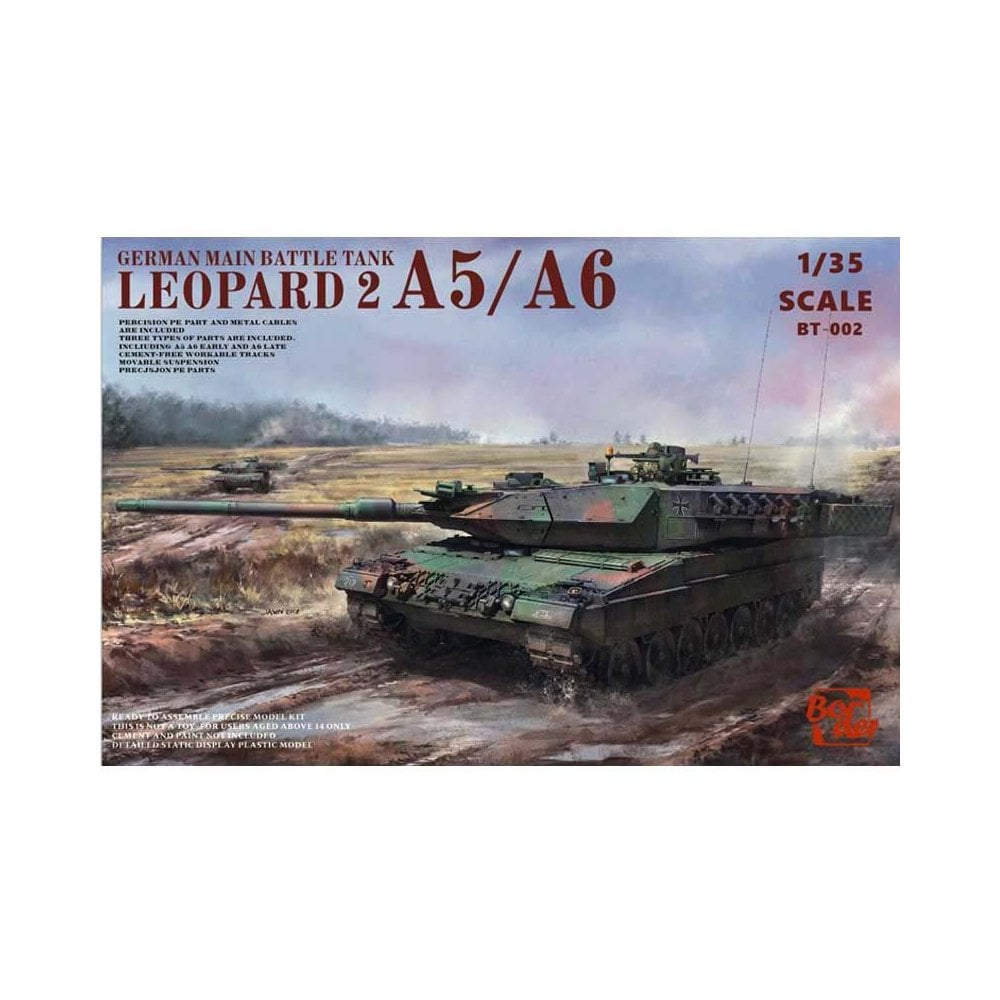  1/35 Leopard 2A6 & A5 & A6 Early & A6 Late (2 in1) w/Workable Track Links 25% Sale