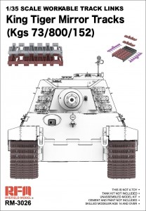  <font color=blue>1/35 Workable Track Links for King Tiger</font> 
