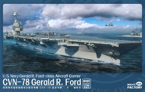 <font color=blue>1/700 CVN-78 Gerald R.Ford ,Upgrade version w/28 Air plane kits</font> 