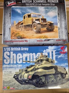 <font color=blue>1/35 British Scamell Full Interior w/Trailer+British Sherman II Direct Vision Type El Alamaine Sale</font>