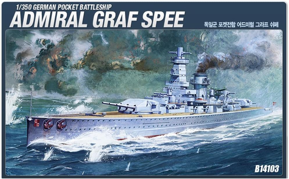 <font color=blue> 1/350 German Pocket Battleship Admiral Graf SPEE :ACB14103
