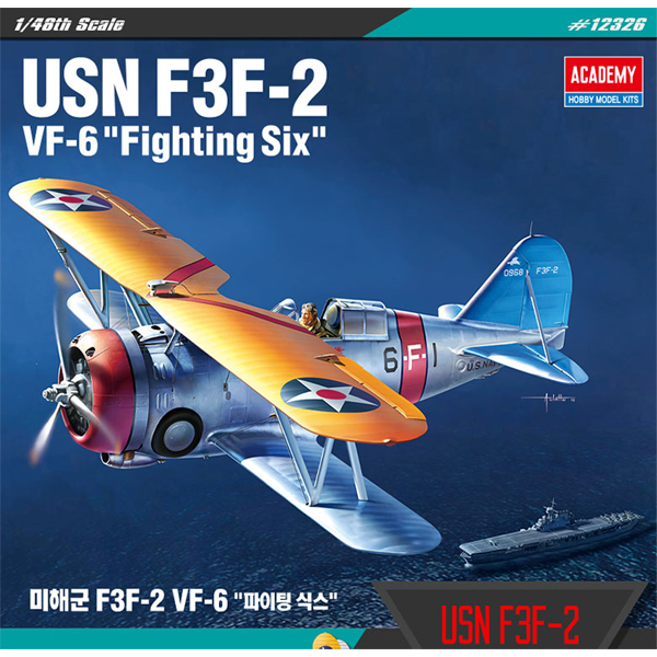 1/48 USN F3F-2 VF-6 "Fighting Six" :AC12326