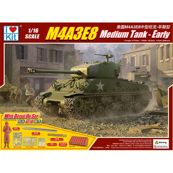 1/16 M4A3E8 Medium Tank-Early :ILK61619