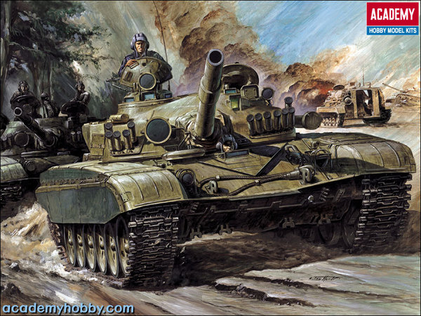 <font color=blue> 1/48 Russian Army MBT T-72,motorized w/wire Controller :AC13308