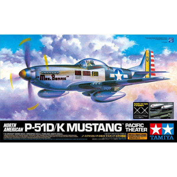 <font Color=blue>1/32 North American P-51D Mustang/K Mustang Pacific Theater  :TA60323