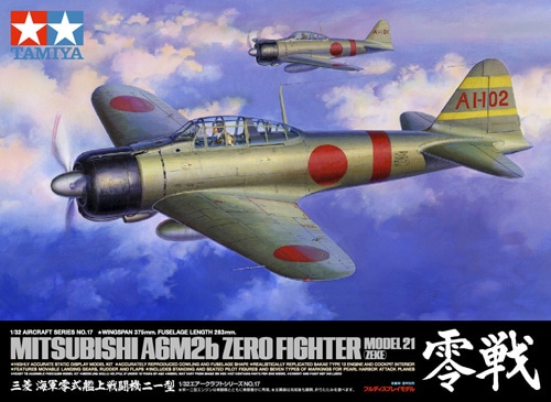 <font Color=blue>1/32 Mitsubishi A6M2 Zero Fighter Model 21 :TA60317