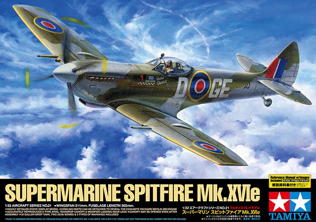 <font Color=blue>1/32 Supermarine Spitfire Mk. XVle :TA60321
