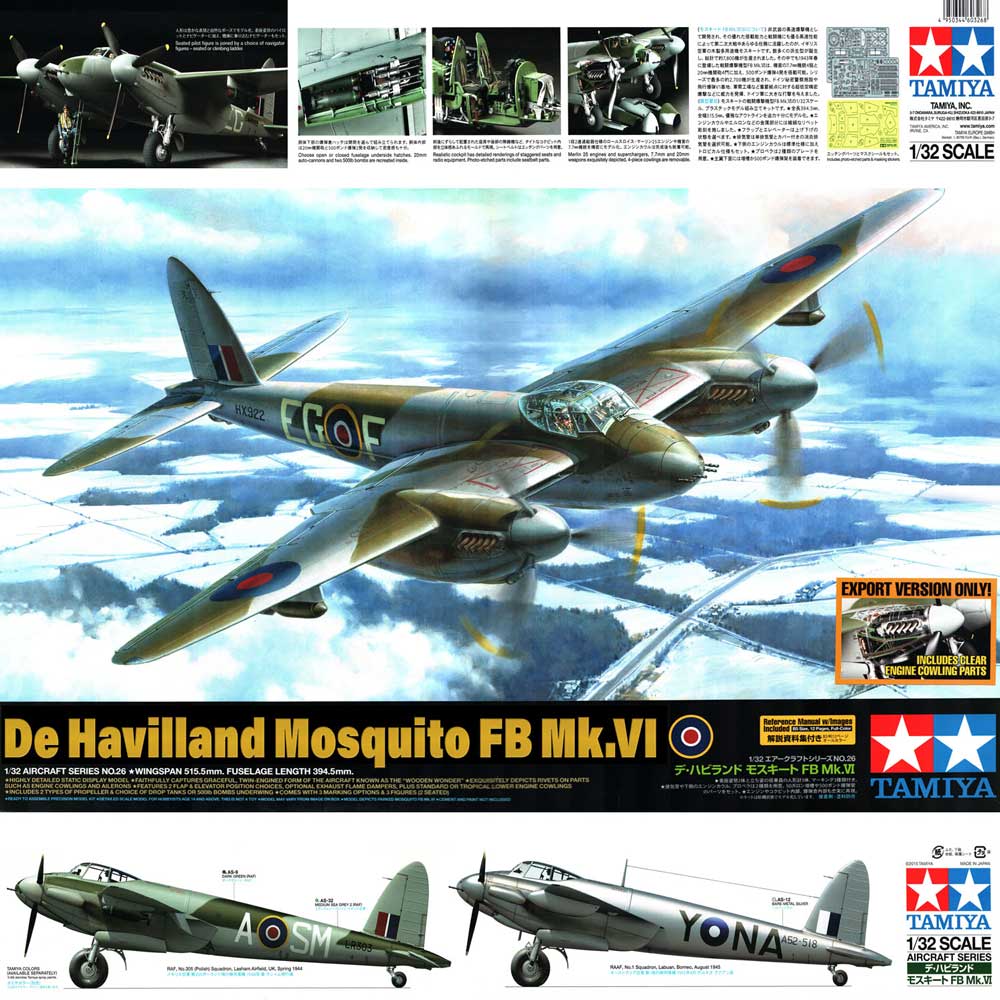 <font Color=blue>1/32 British De Havilland Mosquito FB Mk.VI :TA60326