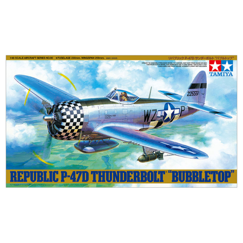 1/48 P-47D Thunderbolt Bubble Top :TA61090