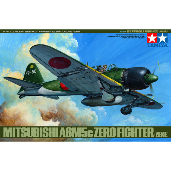 1/48 Mitsubishi A6M5C Type 52 Zero Fighter ZEKE :TA61027