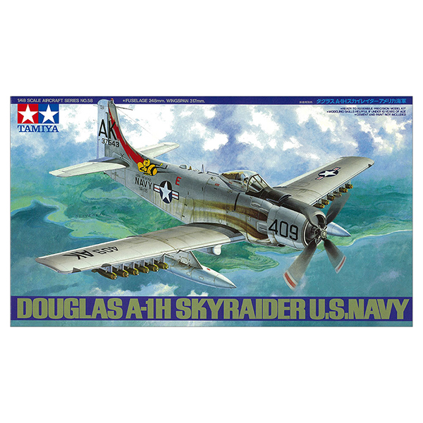 1/48 Douglas Skyraider AS A-1H U.S. Navy :TA61058