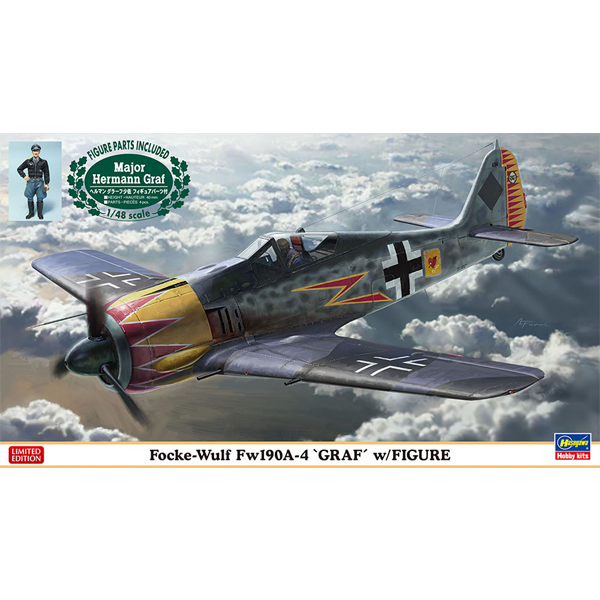 1/48  Focke-Wulf Fw190A-4 "GRAF" w/Figure :HG07492