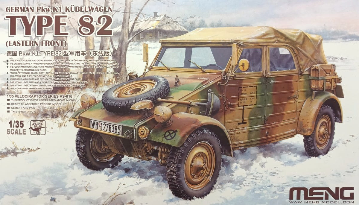 <font color=blue>1/35 German Pkw.K1 KUBELWAGEN TYPE 82 (Eastern Front) : VS016