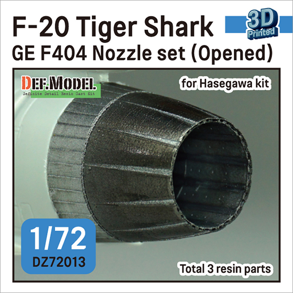 1/72 F-20 Tiger Shark GE F404 Nozzle Set (Opened)