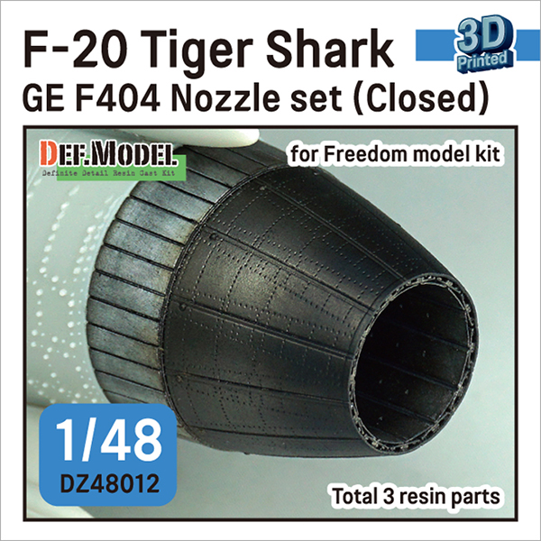 1/48 F-20 Tiger Shark GE F404 Nozzle Set (cloded)