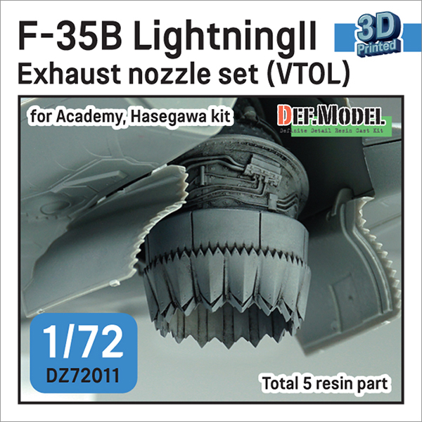 1/72 F-35B Lightning II Exhaust Nozzle Set (VTOL) For Academy/Hasegawa Kit