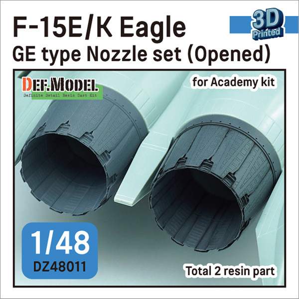 1/48 F-15E/K Eagle GE Type Nozzle Set (Opened) For Academy Kit