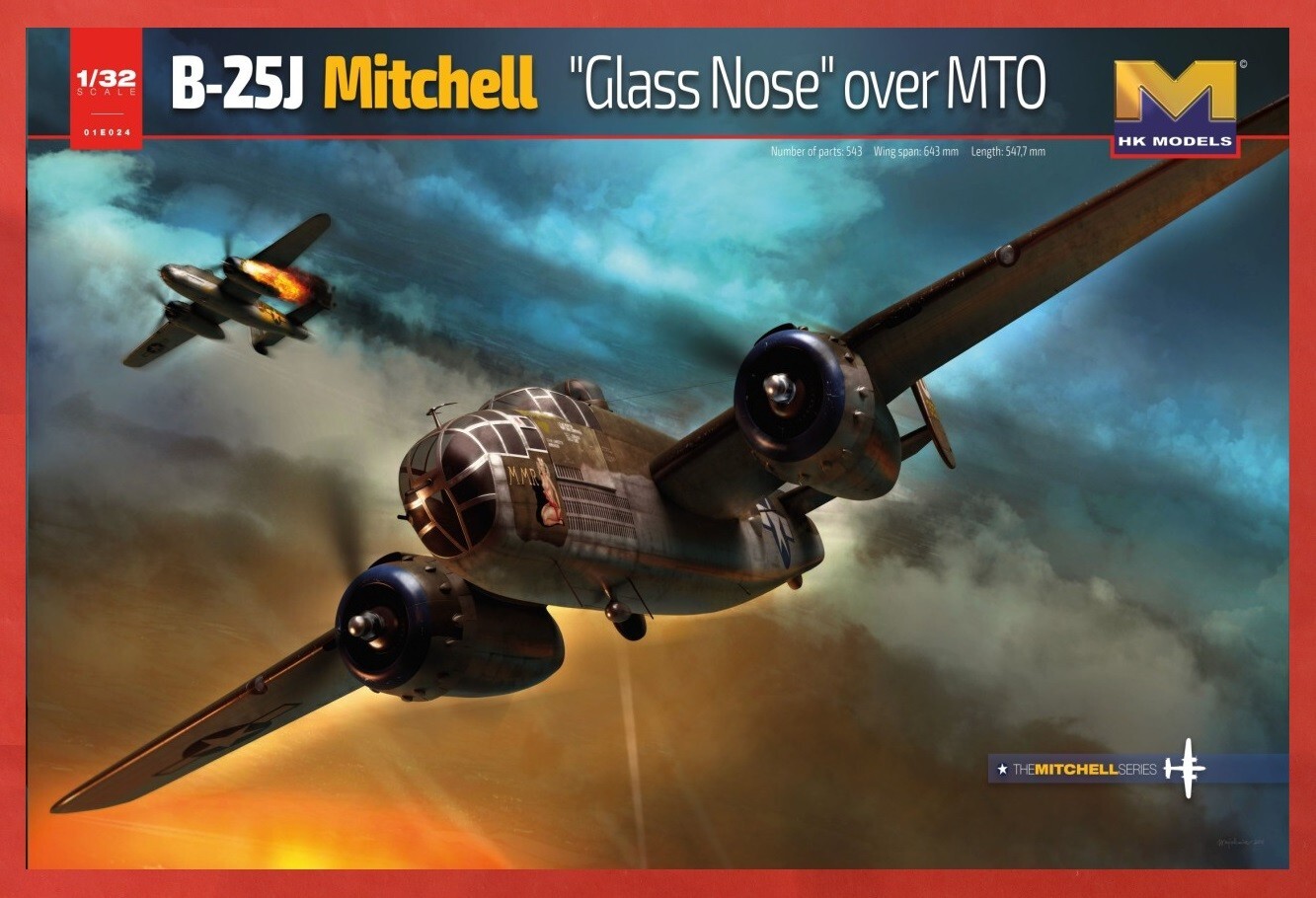 1/32 B-25J Mitchell Glass Nose Over MTO