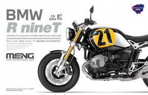 <font color=blue>1/9 BMW R Nine T-Option 719 Black Storm Metalic/Vintage, Pre-colored Edition   