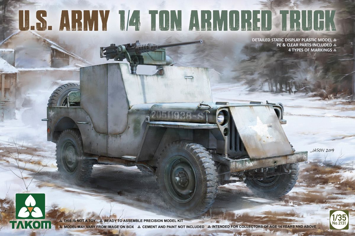<font color=blue> 1/35  U.S. Army 1/4ton Armored Truck