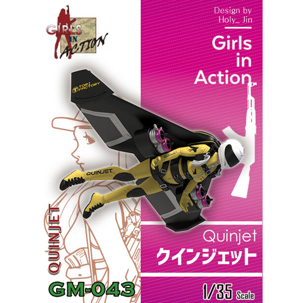 1/35 Girls in Action , Quinjet , Resin Figure, Free Shipping By Airmail
