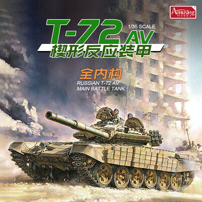<font color=blue>1/35 Russian MBT T-72AV, Full Interior, Free Shipping By Air