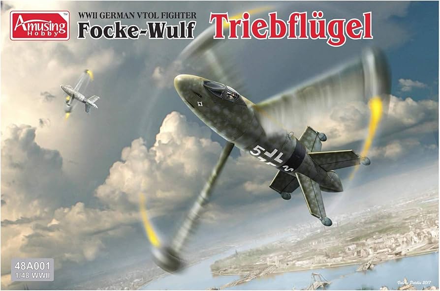 <font color=blue>1/48 Focke-Wulf Triebflugel(WWII German Vertical Landing Aircraft), Free Shipping By Air