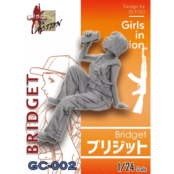 1/24  Girls in Action , Bridget , Resin Figure