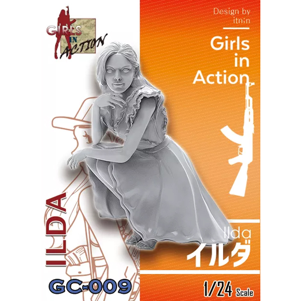 1/24  Girls in Action , ILda , Resin Figure