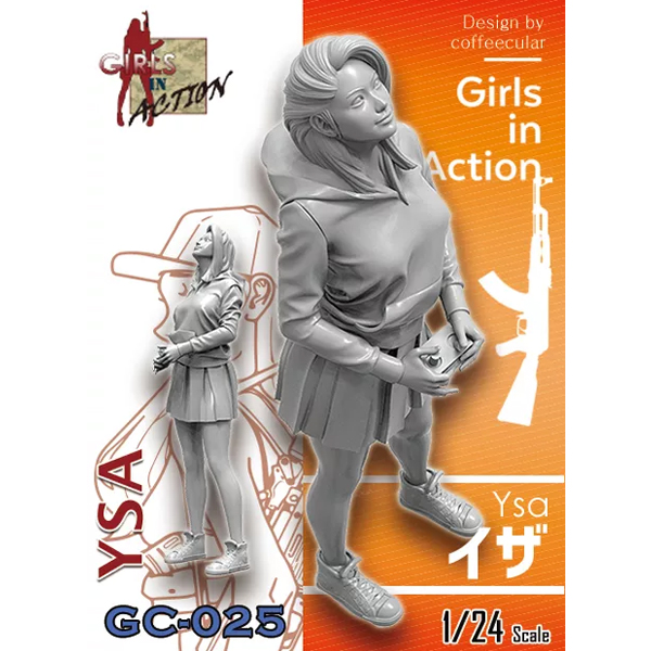 1/24  Girls in Action , Ysa , Resin Figure