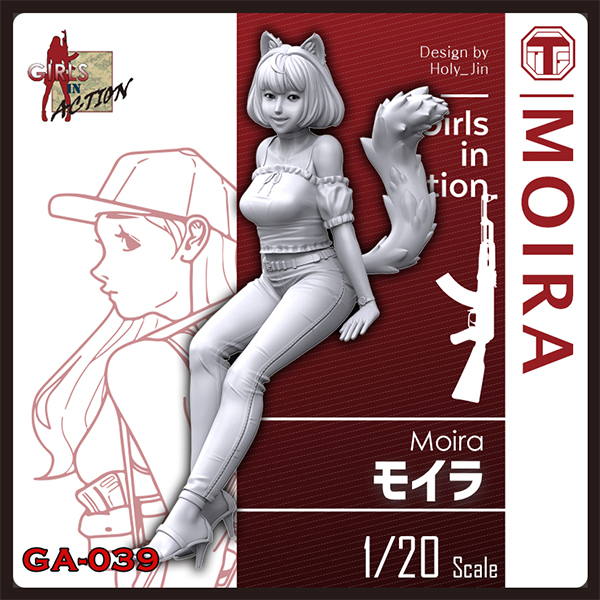 1/24  Girls in Action , Moira , Resin Figure