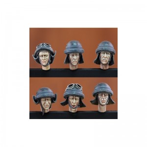 <font color=blue>1/35 Italian Tanker Heads Made in Italy  Sale