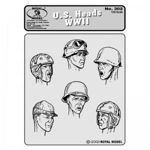 <font color=blue>1/35 WWII U.S. Heads  Made in Italy  Sale