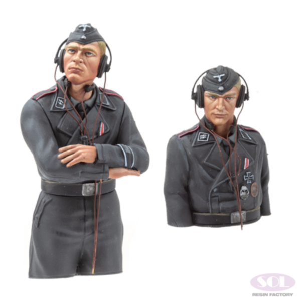 1/16 WWII German Tiger I Tank Radio Operator & Driver, 2 Resin Figures
