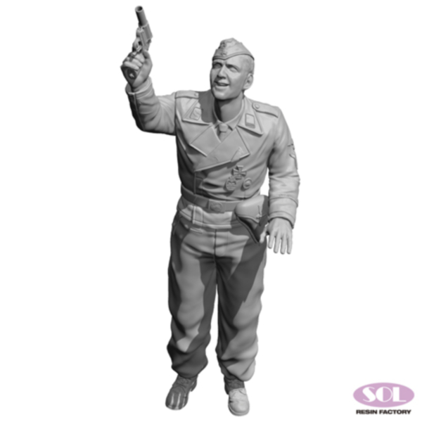1/35 WWII German Tiger I Tank Gunner, Resin Figure