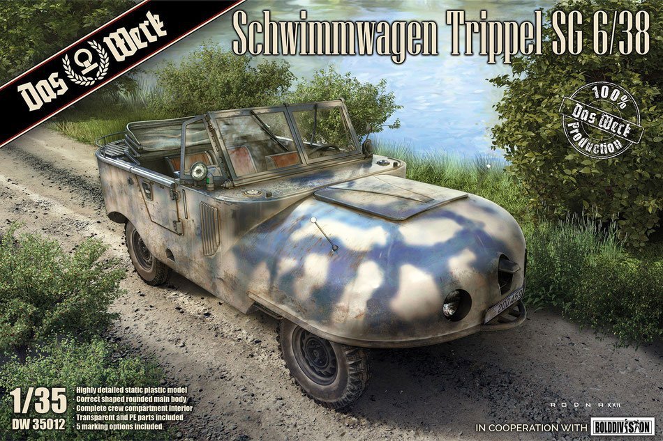 1/35 WWII German Schwimmwagen Trippet SG 6/38