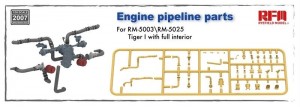  <font color=blue>1/35 Tiger Engine Pipeline Parts, Free Shipping By Airmail
