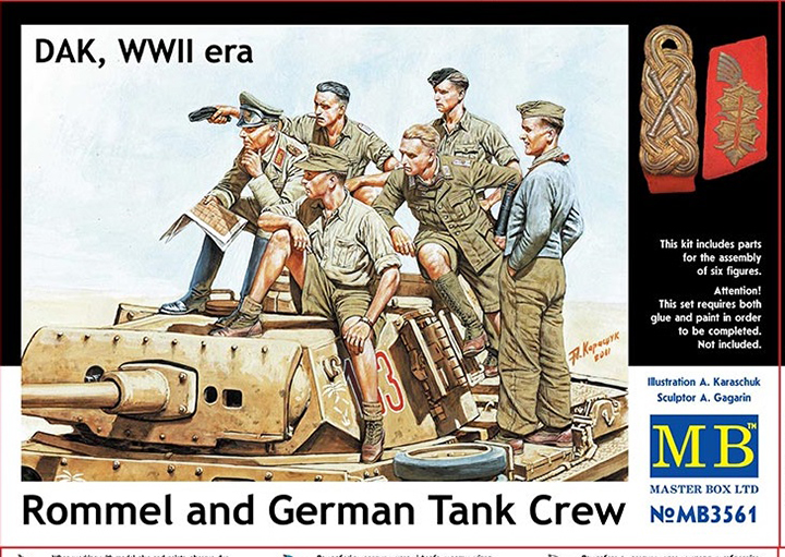 1/35 Rommel & Tank crew