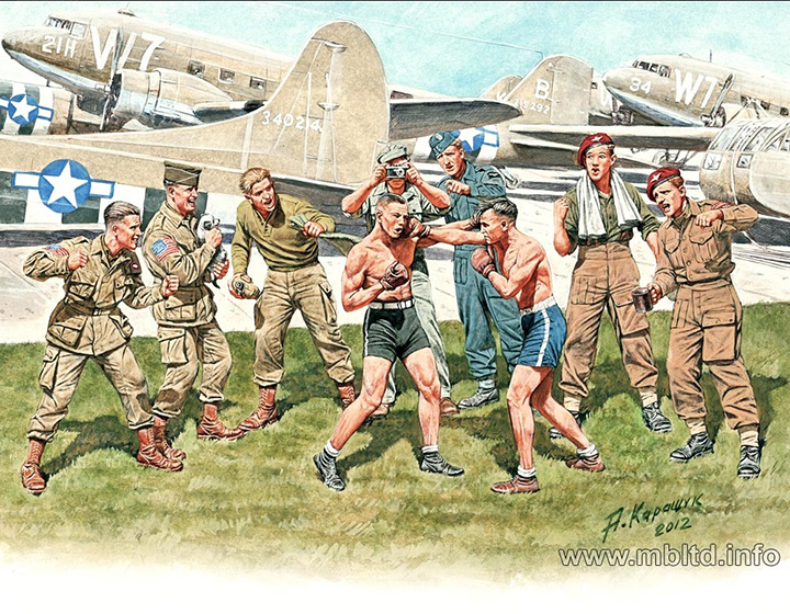 1/35 Frendly Boxing Match/British & American