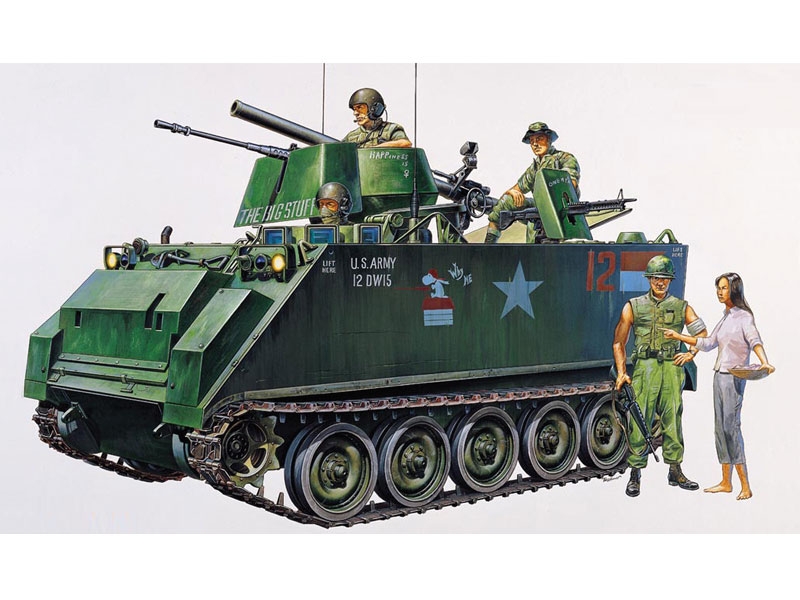 1/35 U.S. M113A1 w/Full Interior & Figures, Vietnam War , Free Shipping By Air