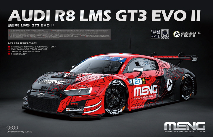 <font color=blue> 1/24 AUDI R8 LMS GT3 EVO II