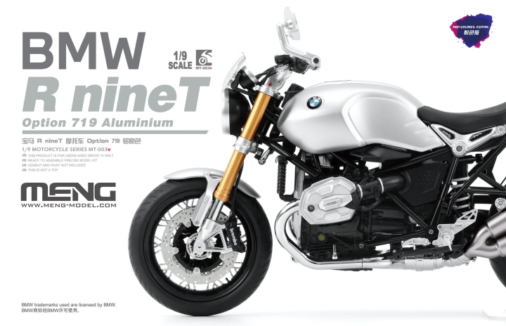 <font color=blue> 1/9 BMW R  nine T Option 719, Pre-Colored Edition
