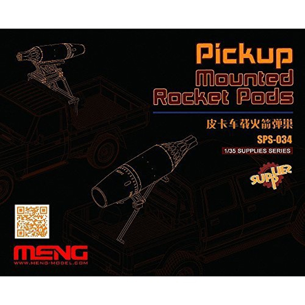  <font color=blue>1/35 Pickup Mounted Rocket Pods , Free Shipping By Airmail-