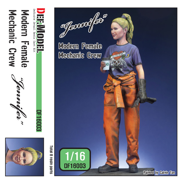 1/16 Mordern Female Mechanic Crew  