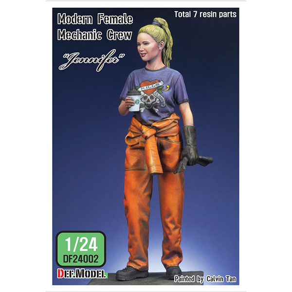 1/24 Modern Female Mechanic Crew 