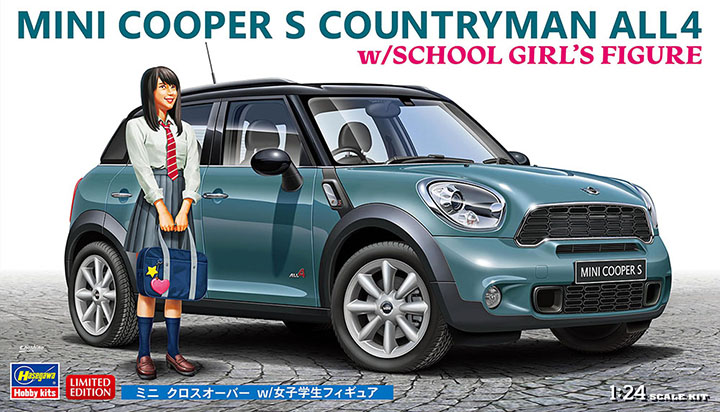 <font color=blue> 1/24 Mini Cooper S Countryman All4 w/Figure (Limited Edition)